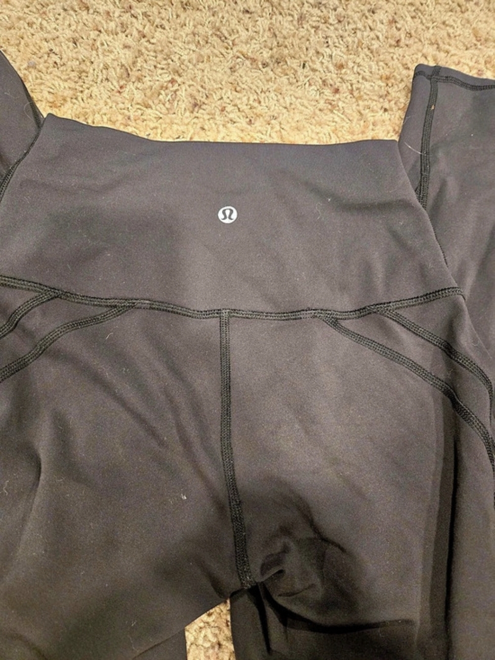 lululemon Black Cropped Athletic Leggings Size 2